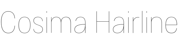 Текстовий зразок шрифта Cosima Hairline, 72px