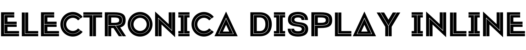 Текстовий зразок шрифта Electronica Display Inline