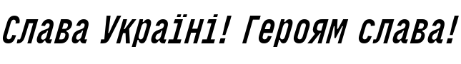 Текстовий зразок українського шрифта Varp Basic Slanted