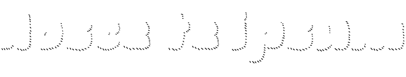 Текстовий зразок шрифта La Mona Pro Shadow Hand Line