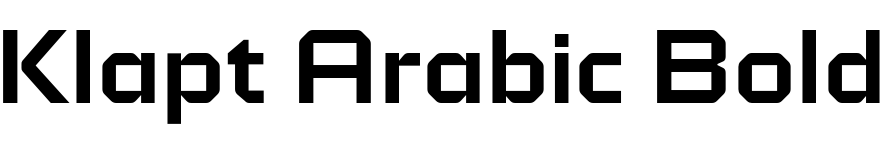 Текстовий зразок шрифта Klapt Arabic Bold