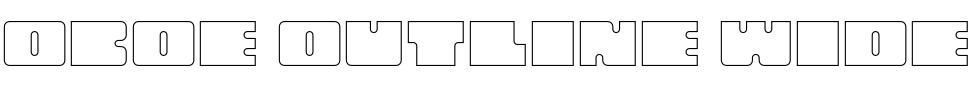 Текстовий зразок шрифта Oboe Outline Wide