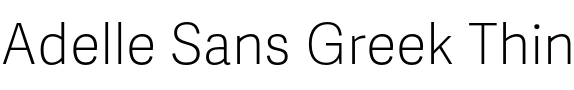 Текстовий зразок шрифта Adelle Sans Greek Thin