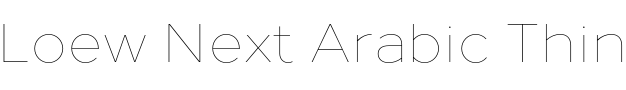 Текстовий зразок шрифта Loew Next Arabic Thin