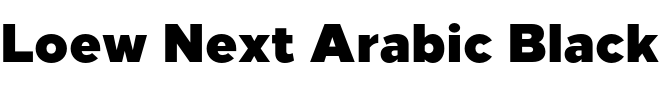 Текстовий зразок шрифта Loew Next Arabic Black