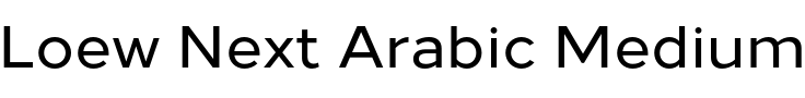 Текстовий зразок шрифта Loew Next Arabic Medium