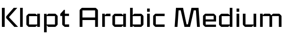 Текстовий зразок шрифта Klapt Arabic Medium