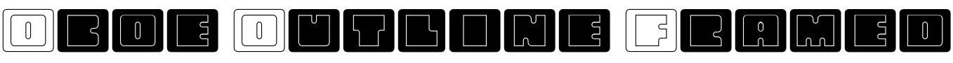 Текстовий зразок шрифта Oboe Outline Framed