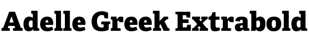 Текстовий зразок шрифта Adelle Greek Extrabold