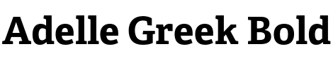 Текстовий зразок шрифта Adelle Greek Bold