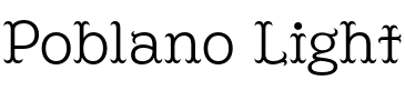 Текстовий зразок шрифта Poblano Light