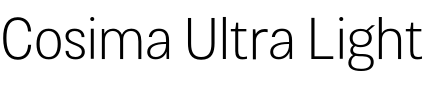 Текстовий зразок шрифта Cosima Ultra Light