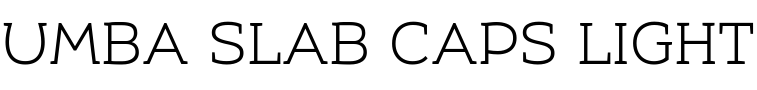Текстовий зразок шрифта UMBA Slab Caps Light