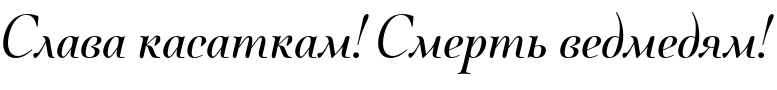 Текстовий зразок українського шрифта Quietism Poster Italic
