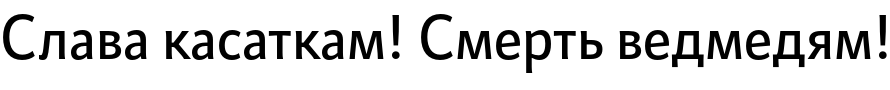 Текстовий зразок шрифта Kardinal Medium