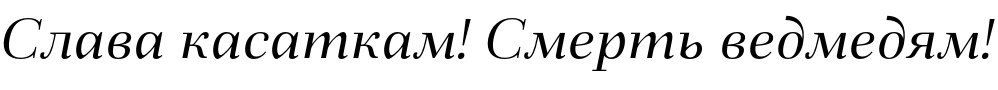 Текстовий зразок українського шрифта Fiorina Subhead Italic