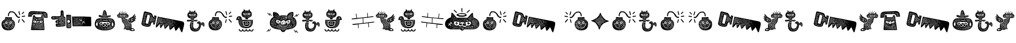 Текстовий зразок шрифта Alquitran Pro Dingbat Character Texture