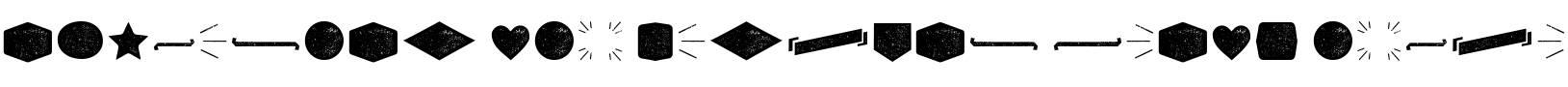 Текстовий зразок шрифта Alquitran Pro Dingbat Shape Rough