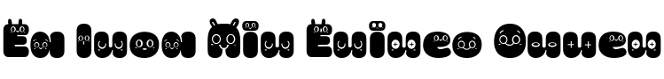 Текстовий зразок шрифта La Mona Pro Vowels Style