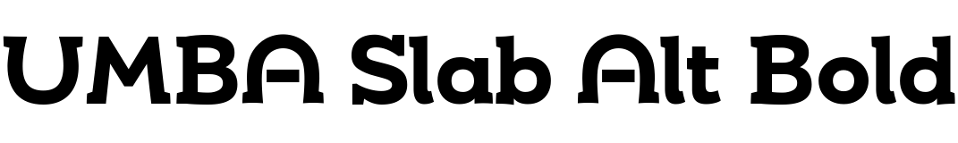 Текстовий зразок шрифта UMBA Slab Alt Bold, 72px