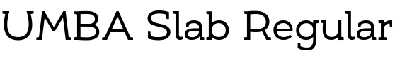 Текстовий зразок шрифта UMBA Slab Regular